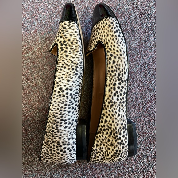 Julianne Hough Shoes Womens 8B Casual Slip On Ballet Brown Fabric Cap Toe - Picture 5 of 6